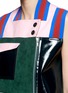 Detail View - Click To Enlarge - FYODOR GOLAN - 'Alcantara' PVC panel faux suede vest dress