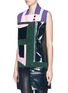 Front View - Click To Enlarge - FYODOR GOLAN - 'Alcantara' PVC panel faux suede vest dress