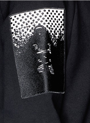 Detail View - Click To Enlarge - COCURATA - 'Matt Patch' embroidery cotton sweatshirt