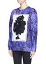 Front View - Click To Enlarge - COCURATA - 'Enchantment Patch' embroidery cotton sweatshirt