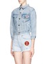 Front View - Click To Enlarge - RE/DONE - 'The Girlfriend' denim jacket