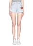 Main View - Click To Enlarge - RE/DONE - 'The Short' patchwork denim shorts