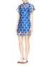Figure View - Click To Enlarge - CHICTOPIA - 'Fresh' embroidery mesh shirt dress