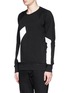Front View - Click To Enlarge - SIKI IM / DEN IM - Contrast irregular shape print cotton sweatshirt