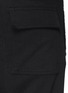 Detail View - Click To Enlarge - SIKI IM / DEN IM - Off-centre drawstring drop crotch shorts