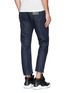 Back View - Click To Enlarge - SIKI IM / DEN IM - 'Peg' contrast print selvedge jeans