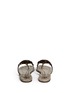 Back View - Click To Enlarge - TORY BURCH - 'Miller 2' cobra print metal logo thong sandals