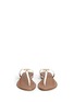 Figure View - Click To Enlarge - TORY BURCH - 'T Logo' leather flat thong sandals