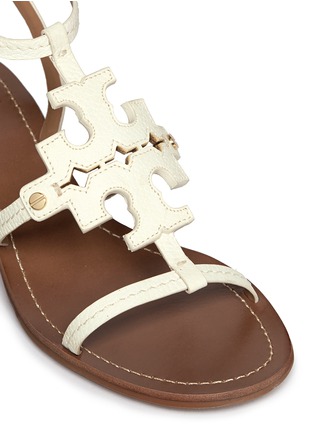 Detail View - Click To Enlarge - TORY BURCH - 'Chandler' cutout logo leather sandals