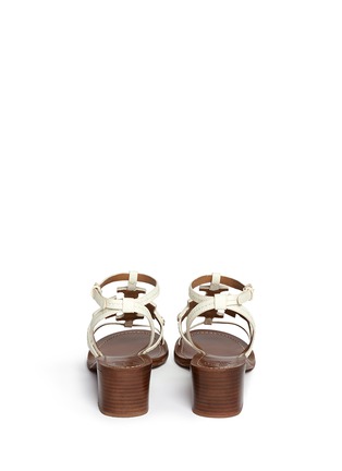 Back View - Click To Enlarge - TORY BURCH - 'Chandler' cutout logo leather sandals