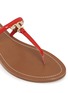 Detail View - Click To Enlarge - TORY BURCH - 'T Logo' leather flat thong sandals