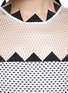 Detail View - Click To Enlarge - SELF-PORTRAIT - 'Lucille' triangle trim flare midi dress