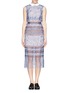 Main View - Click To Enlarge - SELF-PORTRAIT - 'Fantasia' lace stripe dress