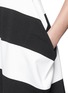 Detail View - Click To Enlarge - STELLA MCCARTNEY - Geometric stripe punto knit dress