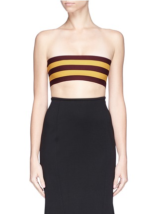 Main View - Click To Enlarge - STELLA MCCARTNEY - Stripe punto knit bandeau