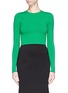 Main View - Click To Enlarge - STELLA MCCARTNEY - Open back punto knit cropped top