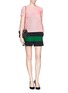 Figure View - Click To Enlarge - STELLA MCCARTNEY - Oversize stripe knit shorts