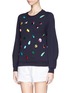Front View - Click To Enlarge - STELLA MCCARTNEY - Gemstone appliqué sweatshirt