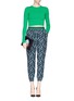 Figure View - Click To Enlarge - STELLA MCCARTNEY - Blossom print elastic silk jogging pants