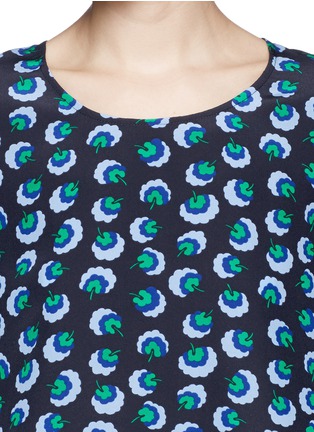 Detail View - Click To Enlarge - STELLA MCCARTNEY - Blossom print silk crepe top