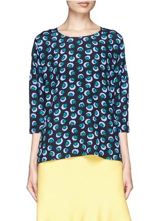 Main View - Click To Enlarge - STELLA MCCARTNEY - Blossom print silk crepe top