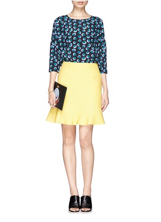 Figure View - Click To Enlarge - STELLA MCCARTNEY - Blossom print silk crepe top