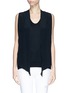 Main View - Click To Enlarge - STELLA MCCARTNEY - Silk scarf knit top