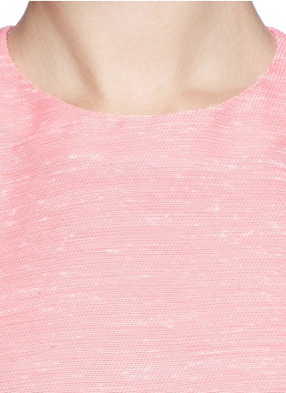 Detail View - Click To Enlarge - STELLA MCCARTNEY - 'Tina' tweed fleck shell top
