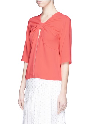 Front View - Click To Enlarge - STELLA MCCARTNEY - Bow cutout front cady top