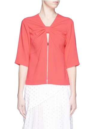 Main View - Click To Enlarge - STELLA MCCARTNEY - Bow cutout front cady top