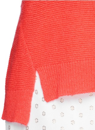 Detail View - Click To Enlarge - STELLA MCCARTNEY - Open back cashmere-silk sweater