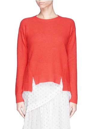 Main View - Click To Enlarge - STELLA MCCARTNEY - Open back cashmere-silk sweater