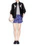 Figure View - Click To Enlarge - STELLA MCCARTNEY - Blossom print silk crepe shorts