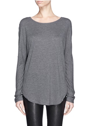 Main View - Click To Enlarge - VINCE - Silk back jersey T-shirt