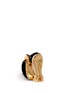 Detail View - Click To Enlarge - KENNETH JAY LANE - Crystal pavé enamel seashell clip earrings