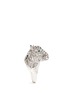 Detail View - Click To Enlarge - KENNETH JAY LANE - Crystal pavé horse head ring