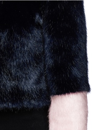 Detail View - Click To Enlarge - SHRIMPS - 'Bailey' faux fur cropped jacket