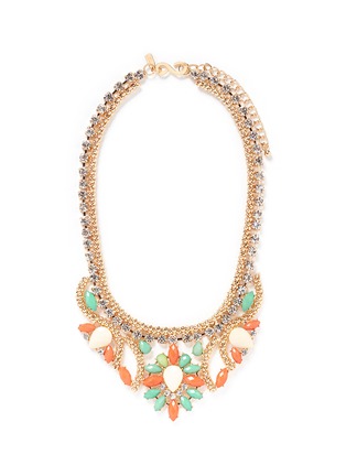 Main View - Click To Enlarge - KENNETH JAY LANE - Crystal stone necklace 