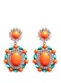Main View - Click To Enlarge - KENNETH JAY LANE - Crystal pavé strass drop clip earrings