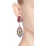 Figure View - Click To Enlarge - KENNETH JAY LANE - Crystal flower drop earrings