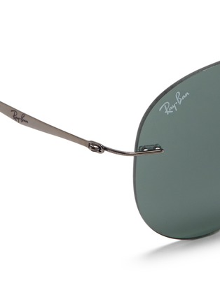 Detail View - Click To Enlarge - RAY-BAN - Rimless aviator sunglasses