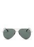 Main View - Click To Enlarge - RAY-BAN - Rimless aviator sunglasses