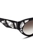 Detail View - Click To Enlarge - PRADA - 'Voice' crystal cat eye acetate sunglasses