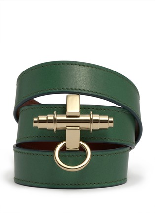 Main View - Click To Enlarge - GIVENCHY - Obsedia wrapped leather bracelet