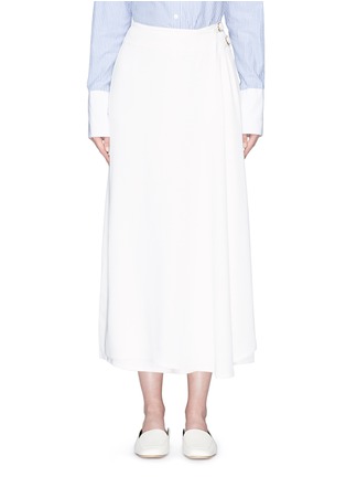 Main View - Click To Enlarge - KHAITE - 'Edith' belted mock wrap front pants
