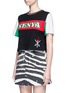 Detail View - Click To Enlarge - OPENING CEREMONY - Global Varsity cropped T-shirt – Kenya