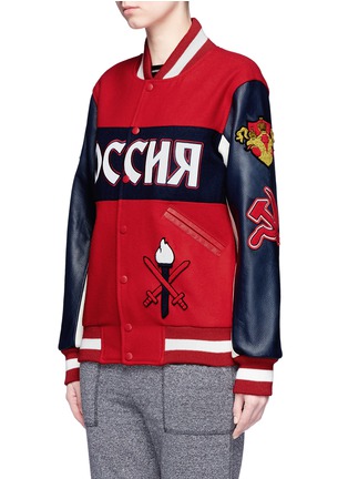 Detail View - Click To Enlarge - OPENING CEREMONY - Global varsity jacket – Russia
