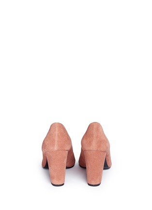 Back View - Click To Enlarge - OPENING CEREMONY - 'Getta' suede chunky heel pumps