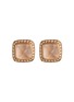 Main View - Click To Enlarge - FRED - 'Pain de Sucre' diamond pink quartz stud earrings