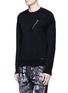 Front View - Click To Enlarge - 71465 - 'F.12' zip pocket wool sweater